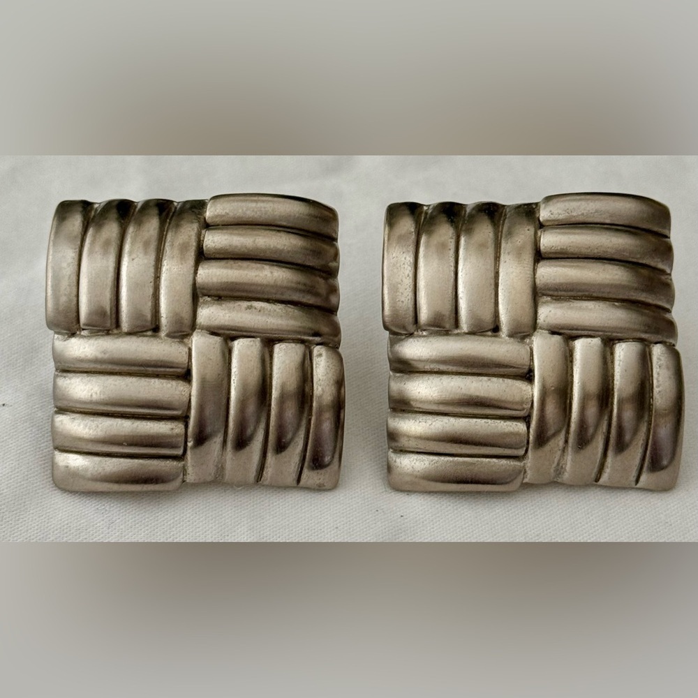Vintage Geometric Clip-on Earrings